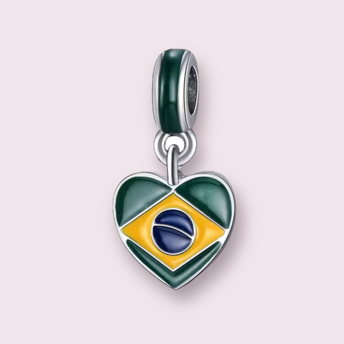 Brazil Heart Charm - Ammolato