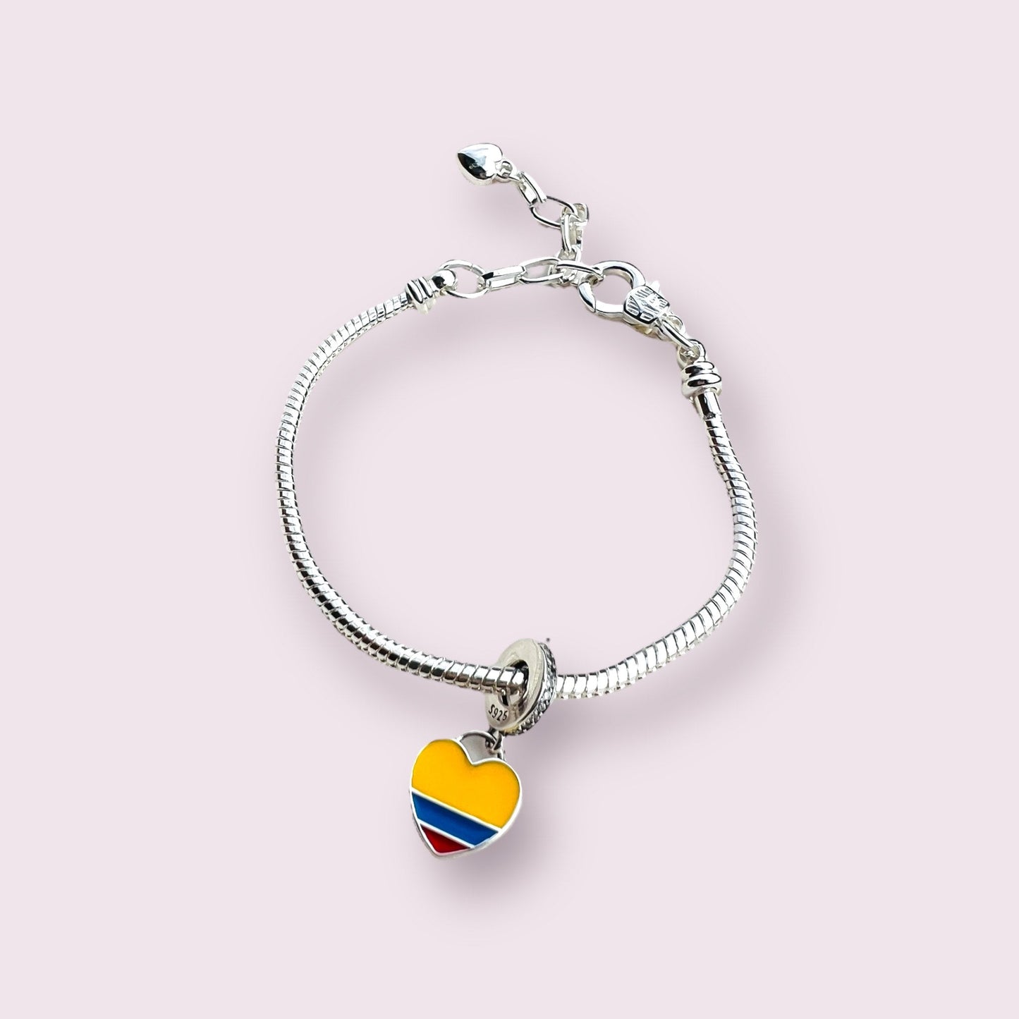 Colombia Heart Charm - Ammolato