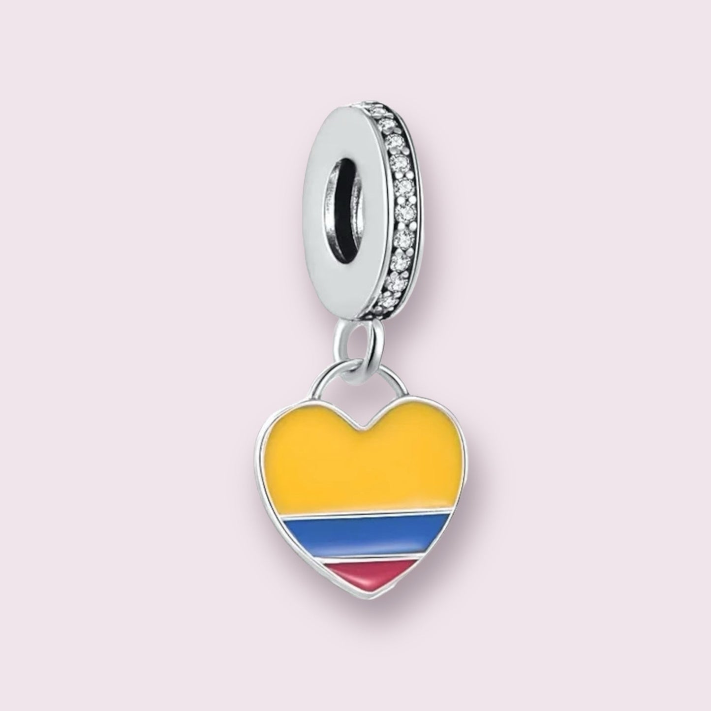 Colombia Heart Charm - Ammolato