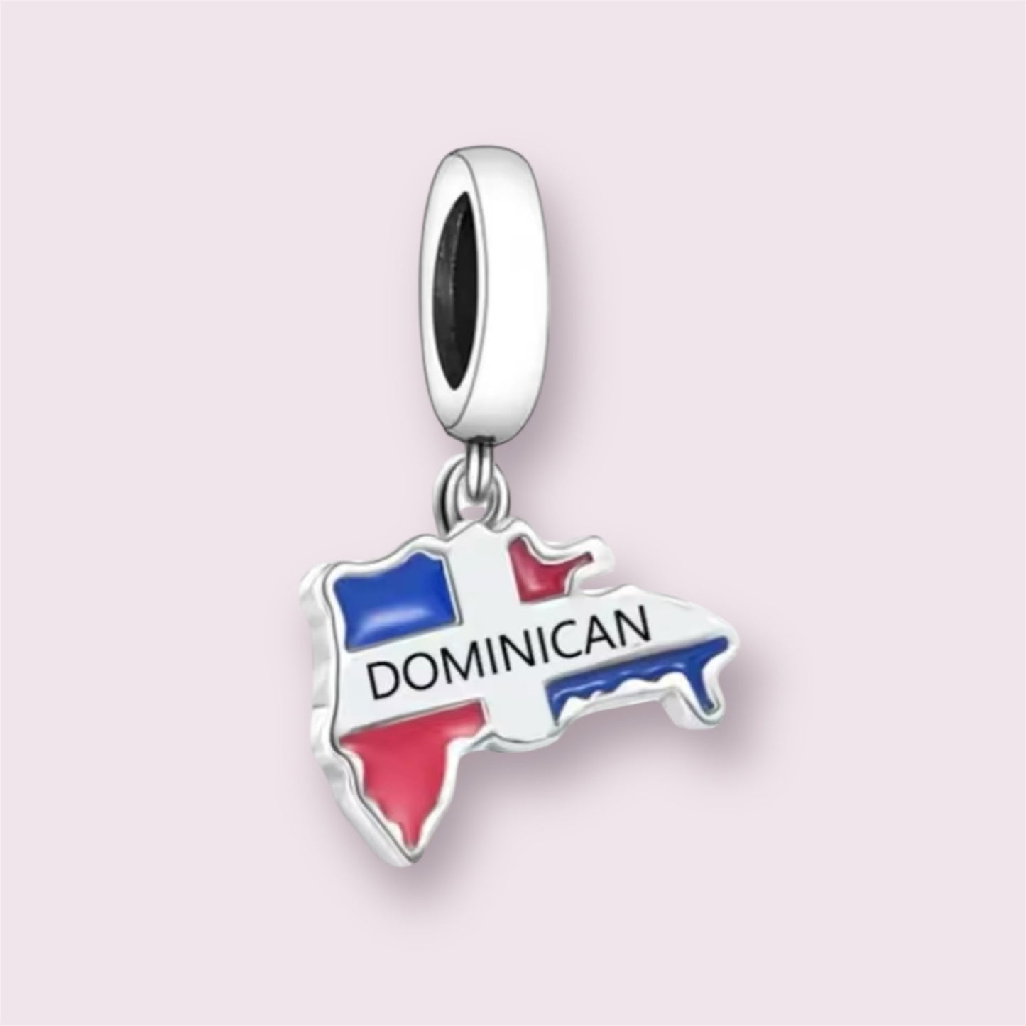 Dominican Republic Map Charm - Ammolato