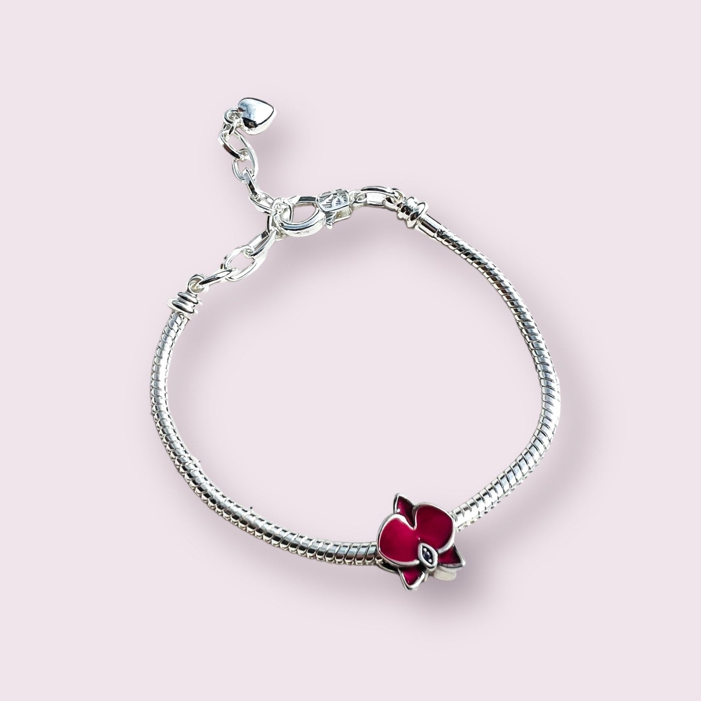 Purple Orchid Charm - Ammolato