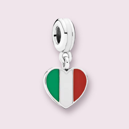 Italy Heart Charm