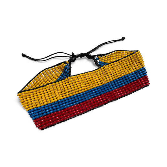 Handmade Colombia Flag Bracelet