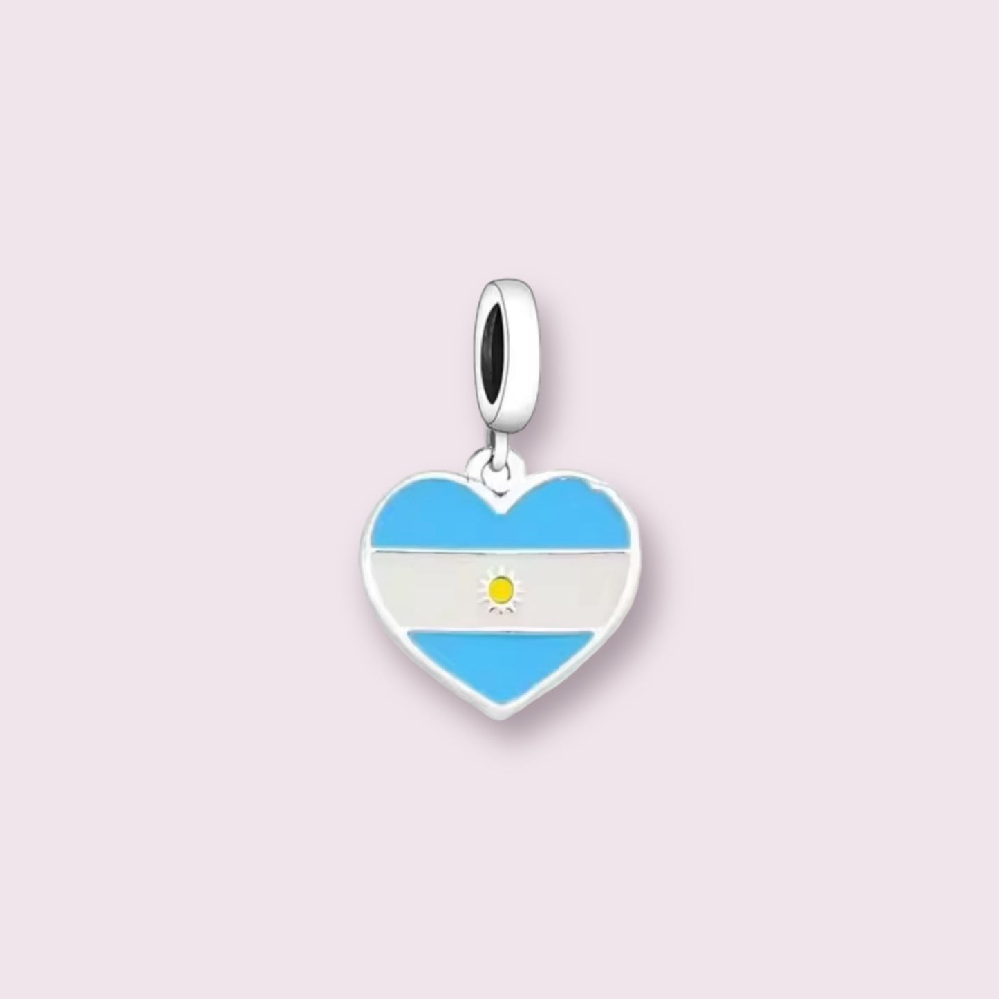 Argentina Heart Charm - Ammolato