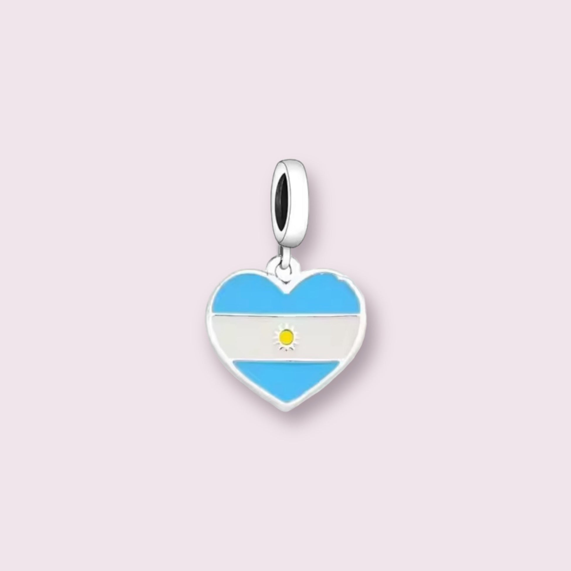 Argentina Heart Charm - Ammolato