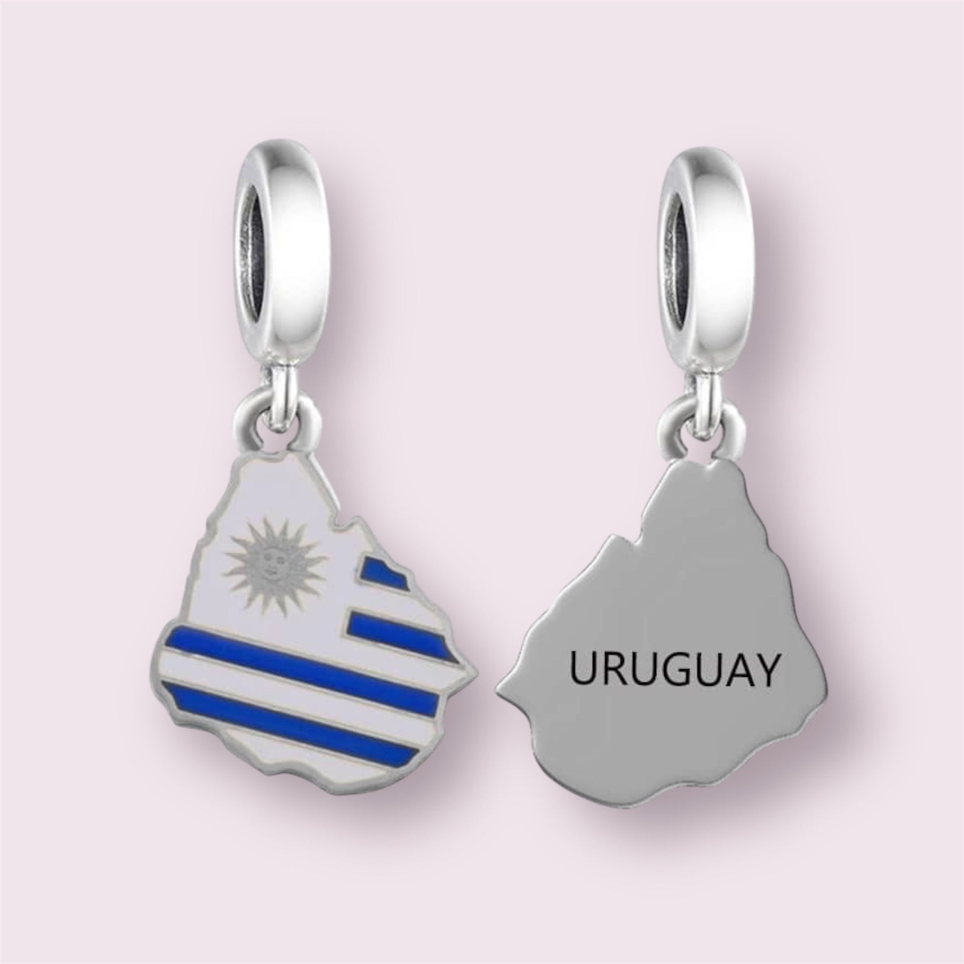 Uruguay Map Charm - Ammolato